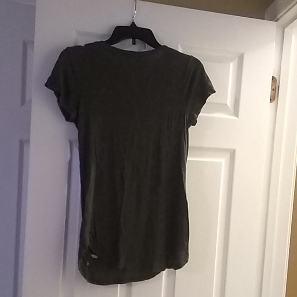 Floral, distressed t shirt - Picture 2 of 2